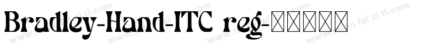 Bradley-Hand-ITC reg字体转换